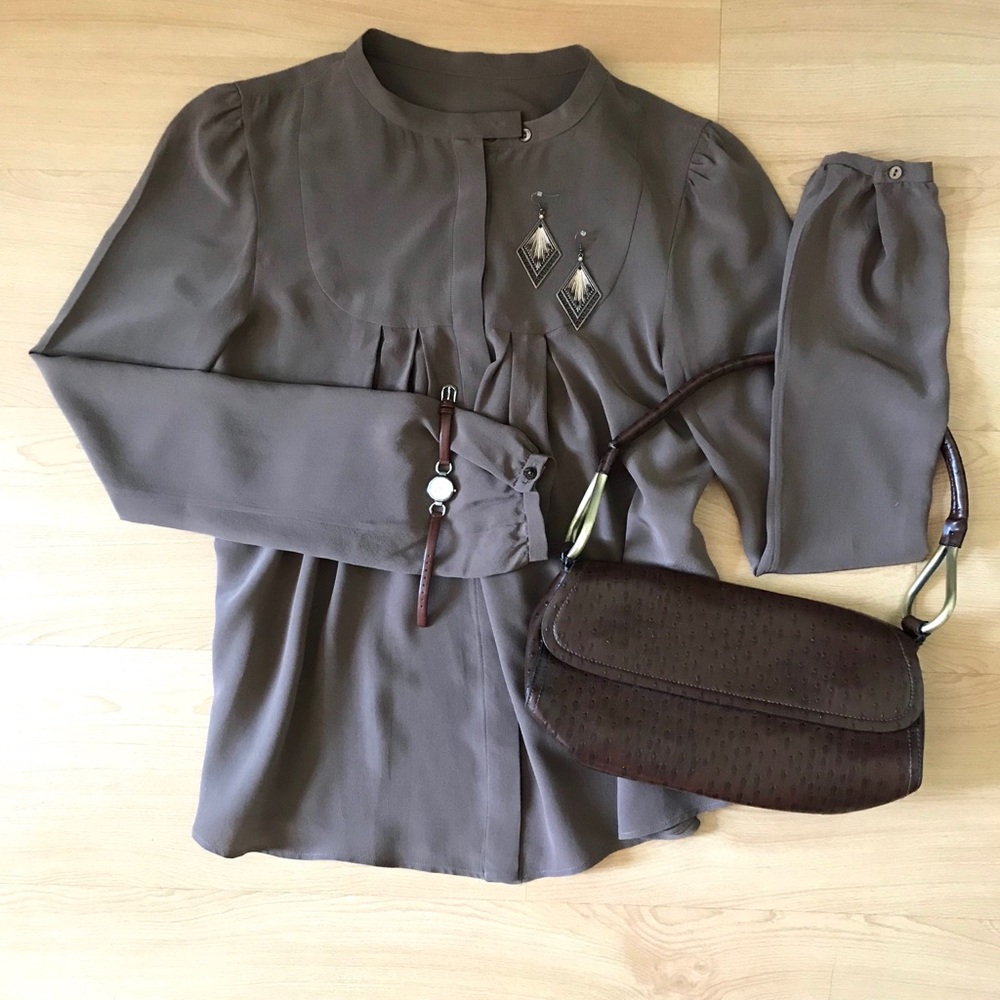 Vintage Italian silk blouse, s/m